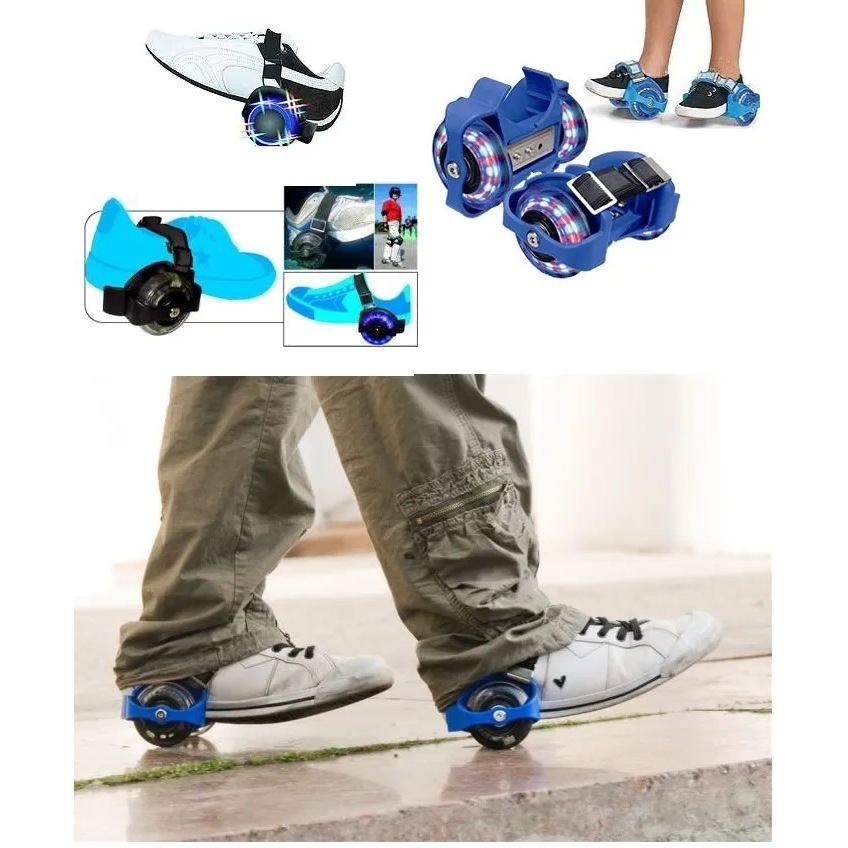 EcoSport Detachable Adjustable Full LED Flash Skate Whirlwind Roller ...