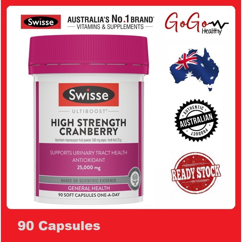 Swisse Ultiboost High Strength Cranberry 90 Capsules (EXP NOV 2026 ...