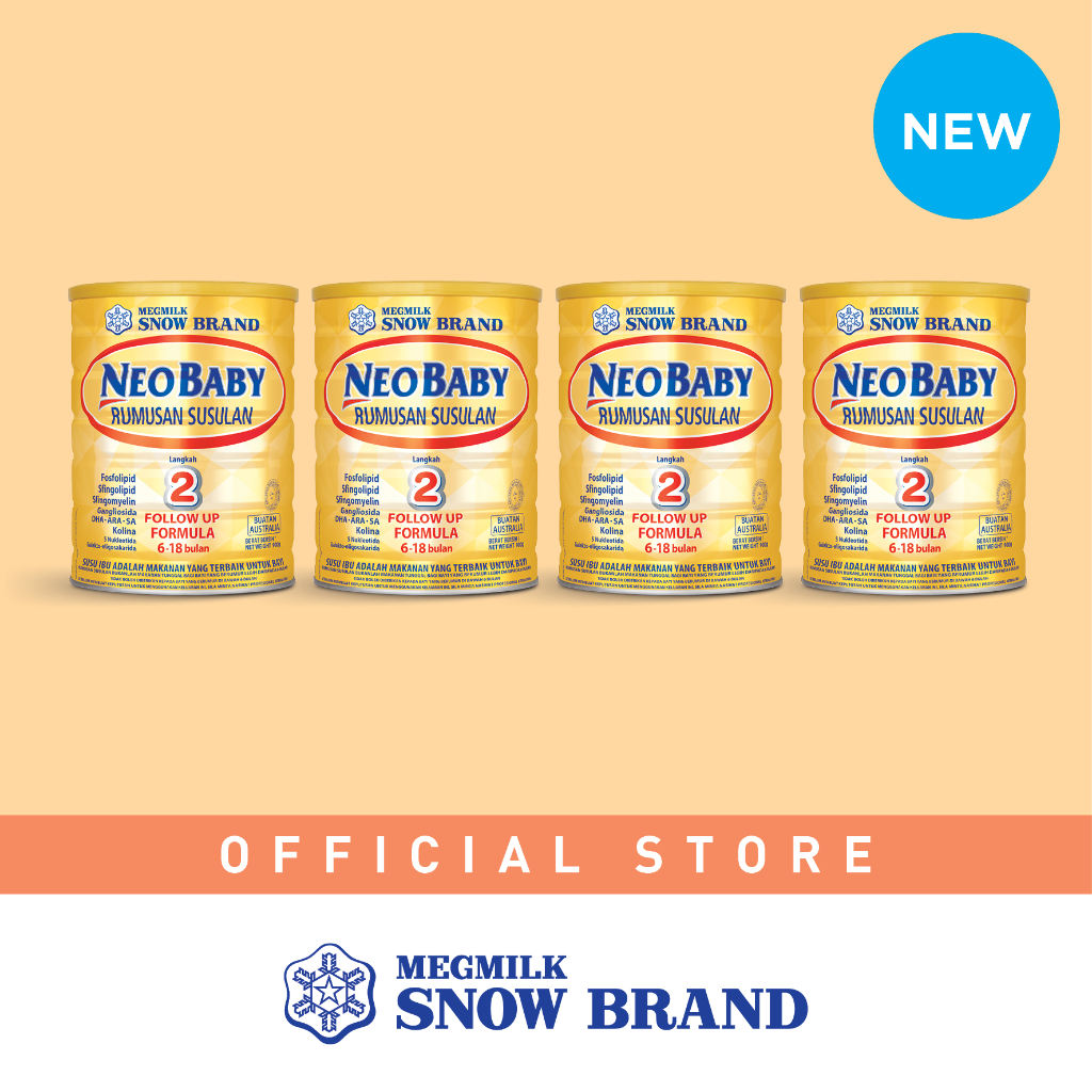 MEGMILK SNOW BRAND Neo Baby Step 2 Milk Formula [4 Tins] | Shopee Malaysia