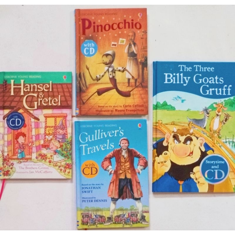 Usborne Gulliver's Travel Pinocchio The Billy Goats Gruff Hansel and ...