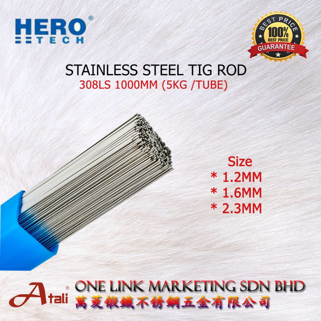 🔥READY STOCK🔥 (5KG /TUBE) HERO STAINLESS STEEL TIG ROD 308LS1 1000MM ...