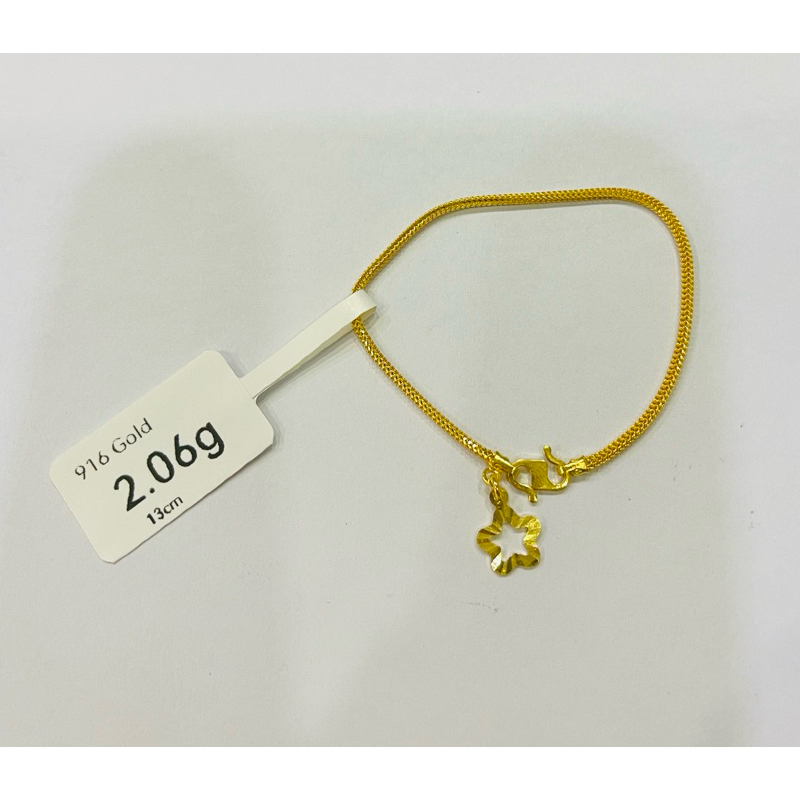 Youloong Rantai Gelang Tangan Pandora Emas916 916gold Pandora Bracelet