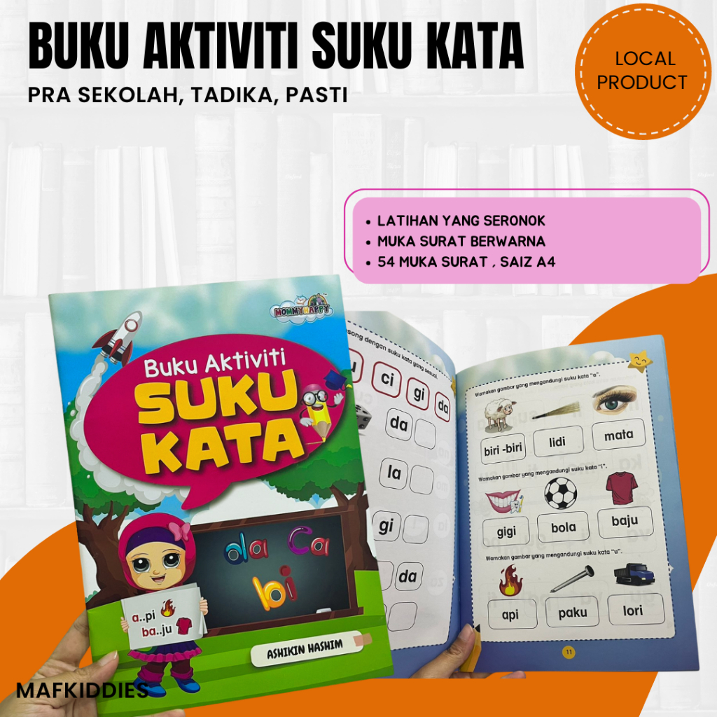 MOMMYHAPPY BUKU LATIHAN AKTIVITI SUKU KATA PRASEKOLAH/TADIKA - LATIHAN ...