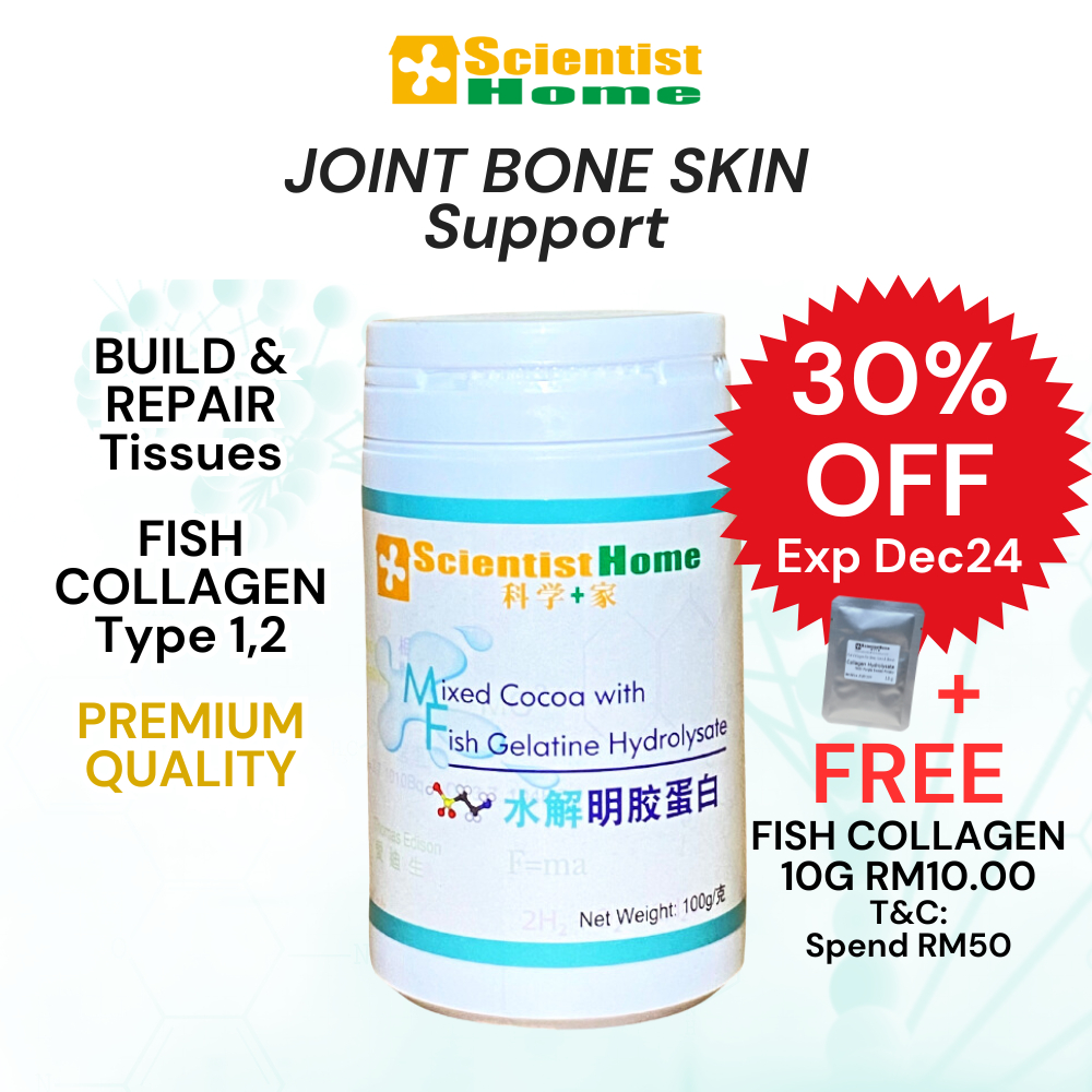 SCIENTIST HOME Gelatine Hydrolysate w Purple Potato 1 btl Joint Bone