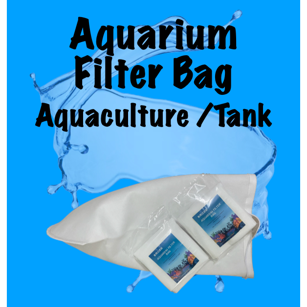 10 inch Diameter Aquarium Filter Bag Filter Sock Draw String Kolam Bag ...