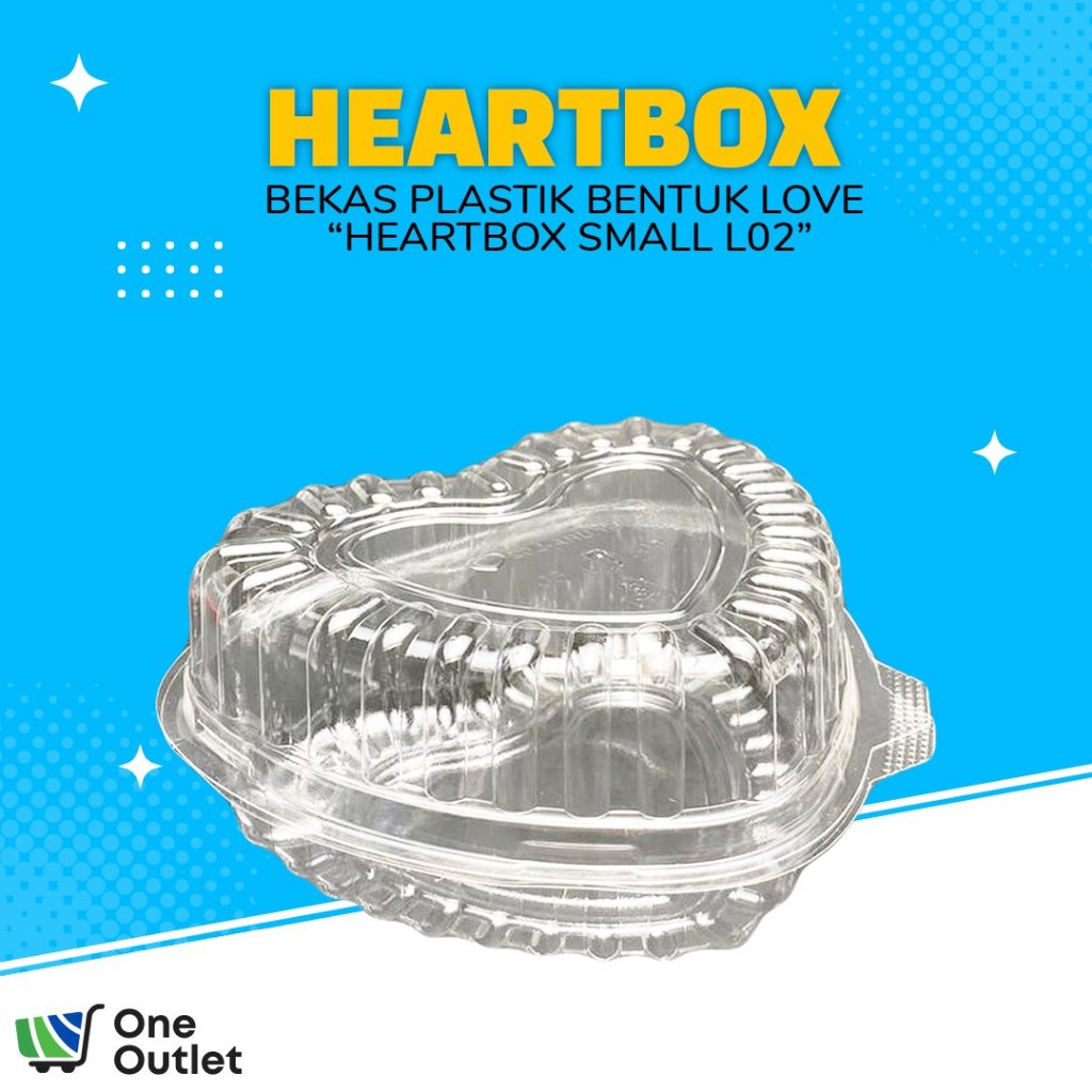 Heartbox Love Small Plastic Microwave Disposable Love Shape Cake ...