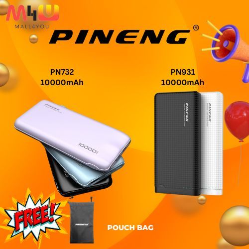 Pineng PN732/PN931 10000MAhHigh Speed Super Small Mini Size Powerbank 2 ...