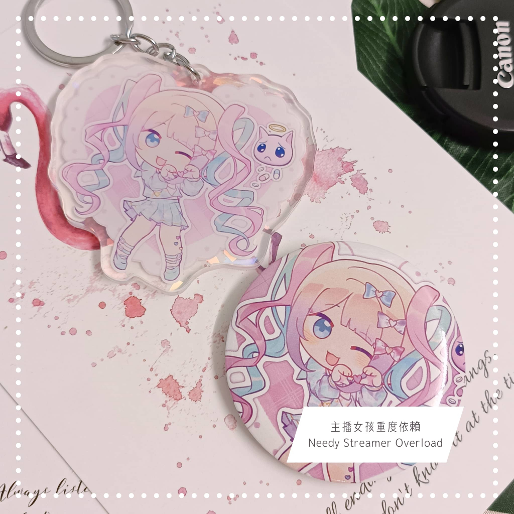 Needy Streamer Overload | OMGkawaiiAngel fanart keychain badge | READY ...