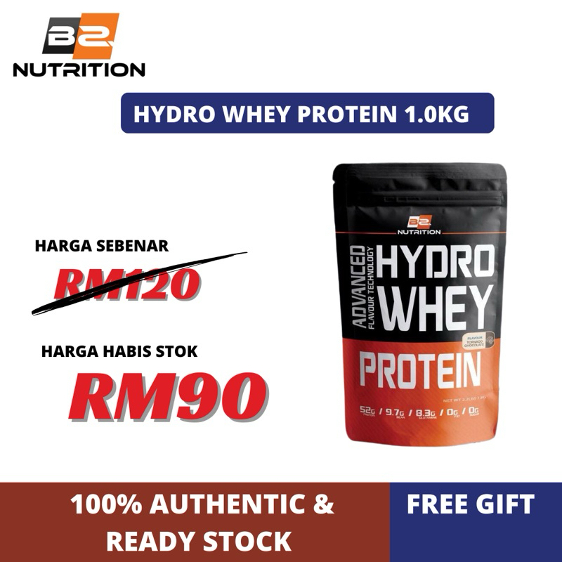 [LAST ORI CLEARANCE] BS Nutrition Hydro Whey Protein 1kg Whey Protein