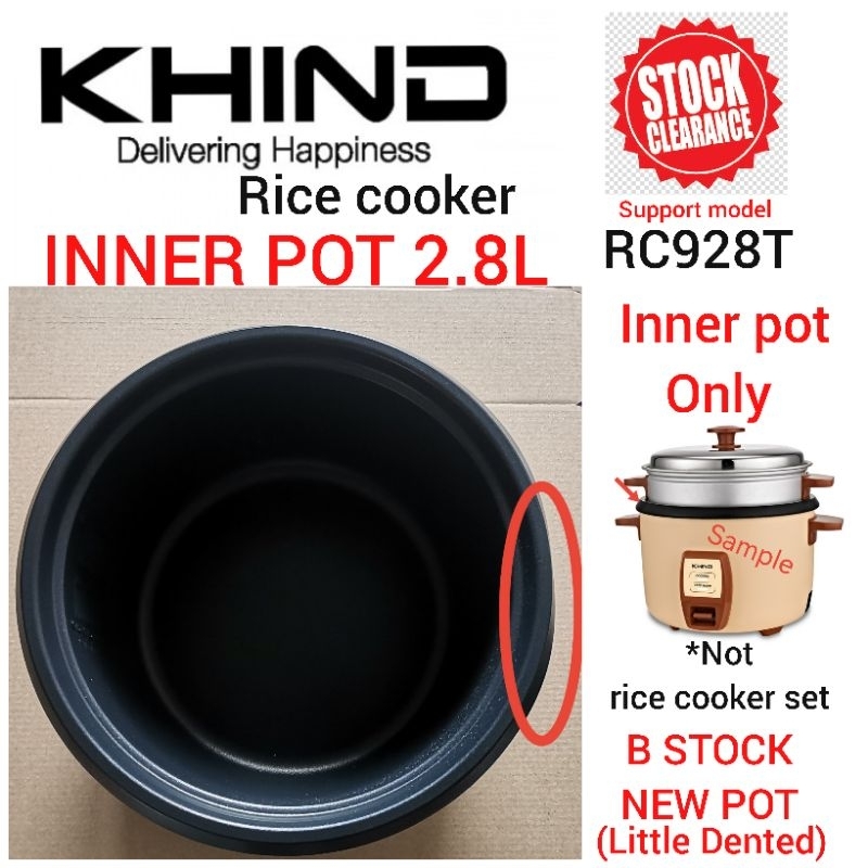 khind rice cooker INNER POT for RC928T (CLEARANCE STOCK) | Shopee Malaysia