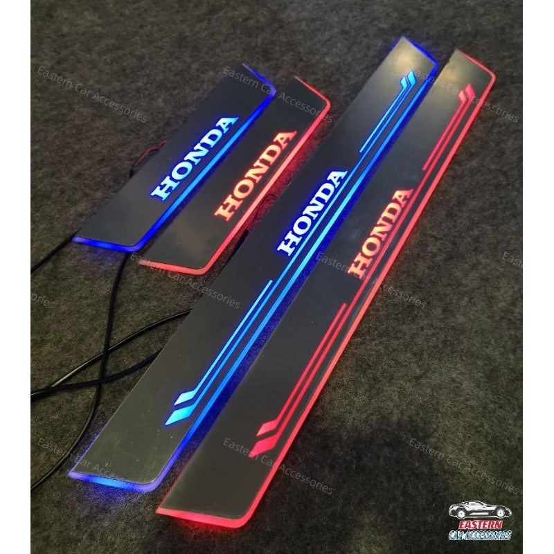 HONDA LED Side Door Step Moving Door Scuff Running LED Light Sill ...