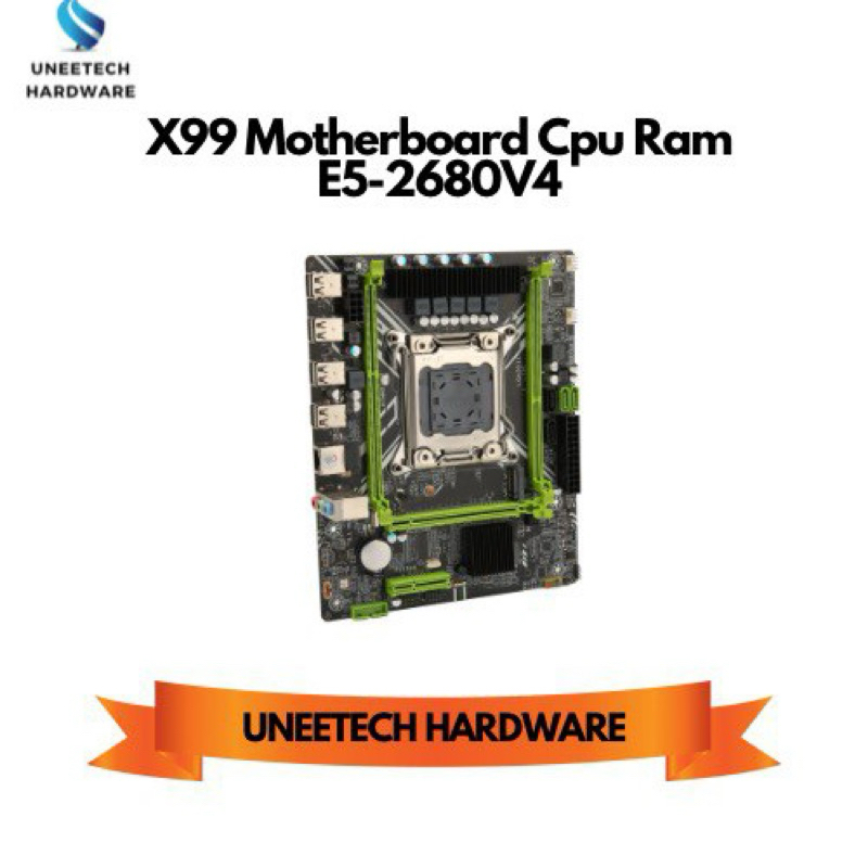 X99 Motherboard Cpu Ram Kit Ddr4 E5-2680V4 Cores:12 16GB 32GB 64GB ...