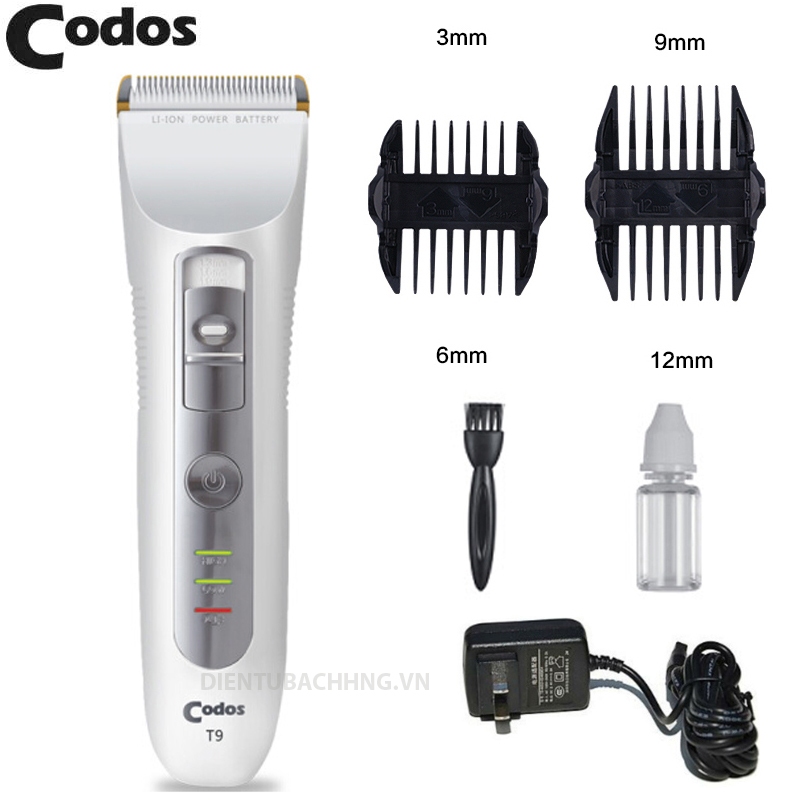 CODOS T9 Professional Rechargeable Adjustable Cordless Hair Clipper ...