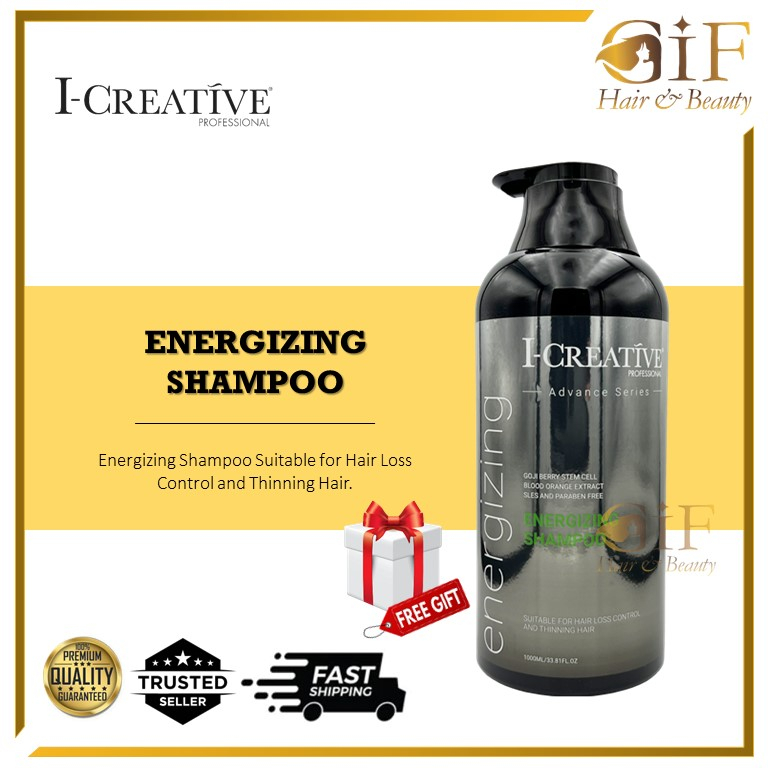 (W/FREEGIFT) I-Creative Energizing Shampoo (1000ml) | Shopee Malaysia