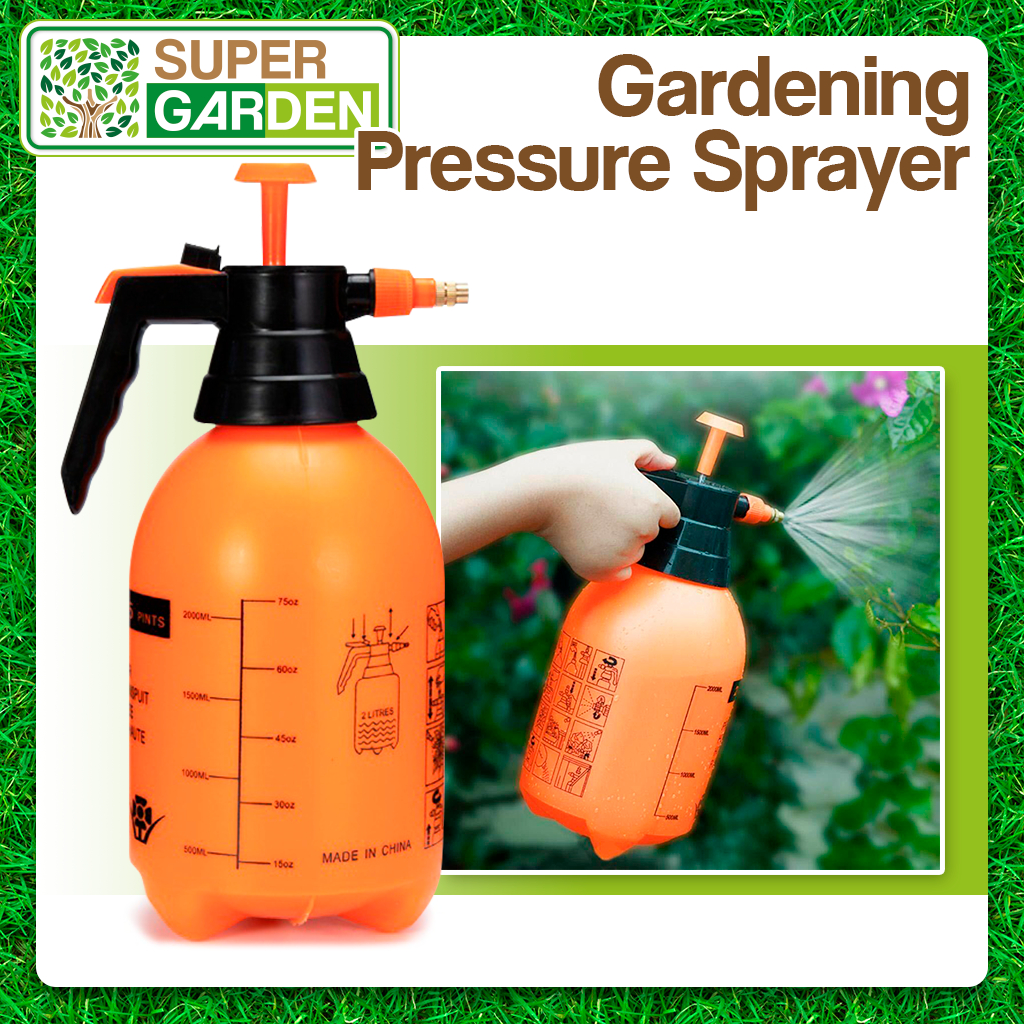 2 Liter Garden Pump Pressure Sprayer Multi-Purpose Adjustable Foam ...