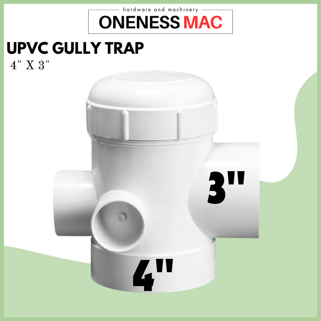 UPVC FLOOR GULLY TRAP, CAP & RINGS -4'' X 3'' | Shopee Malaysia