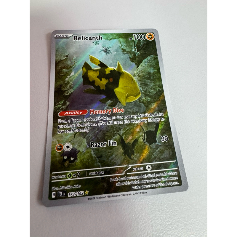Rock type - Pokemon Card - Relicanth 173/162 | Shopee Malaysia
