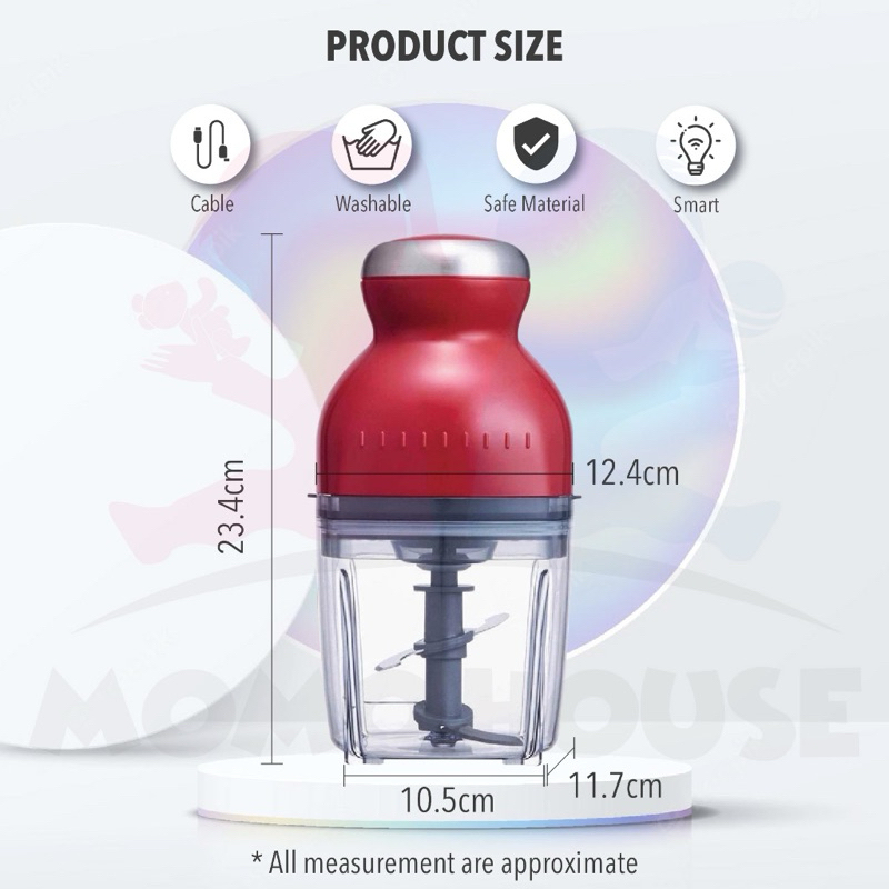 Knife only Capsule Cutter Spin Chopper Blender Mini Electric Meat ...