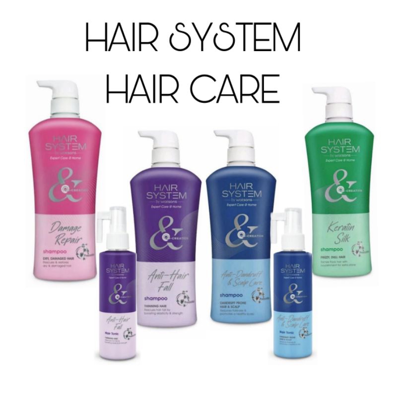 Hair System by Watsons Shampoo Conditioner Hair Tonic Syampu Anti