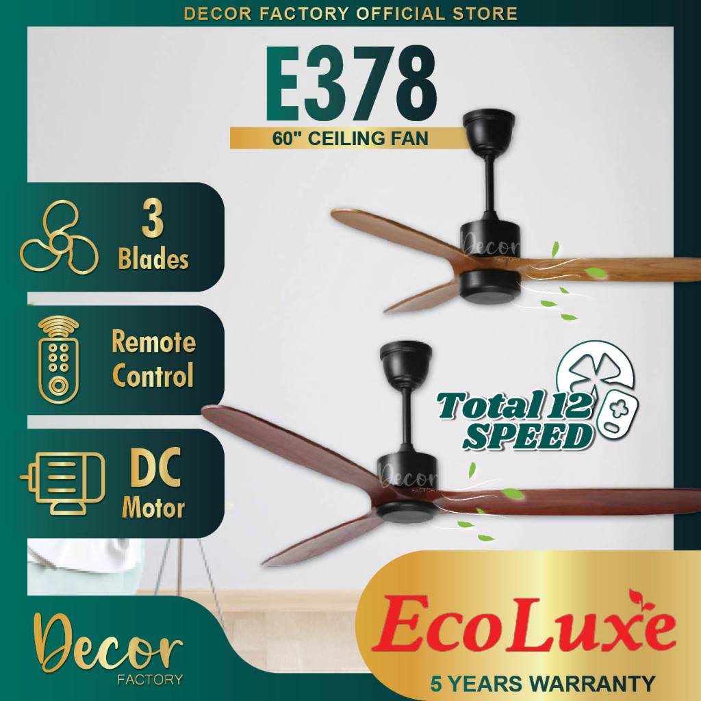 ECOLUXE Fan ECOLUXE E378 ECO-378 60
