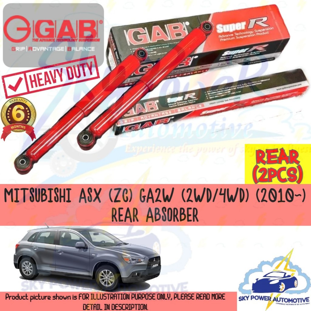 MITSUBISHI ASX ZC GA2W 2WD / 4WD GAB SUPER R SPORT PREMIUM HEAVY DUTY ...