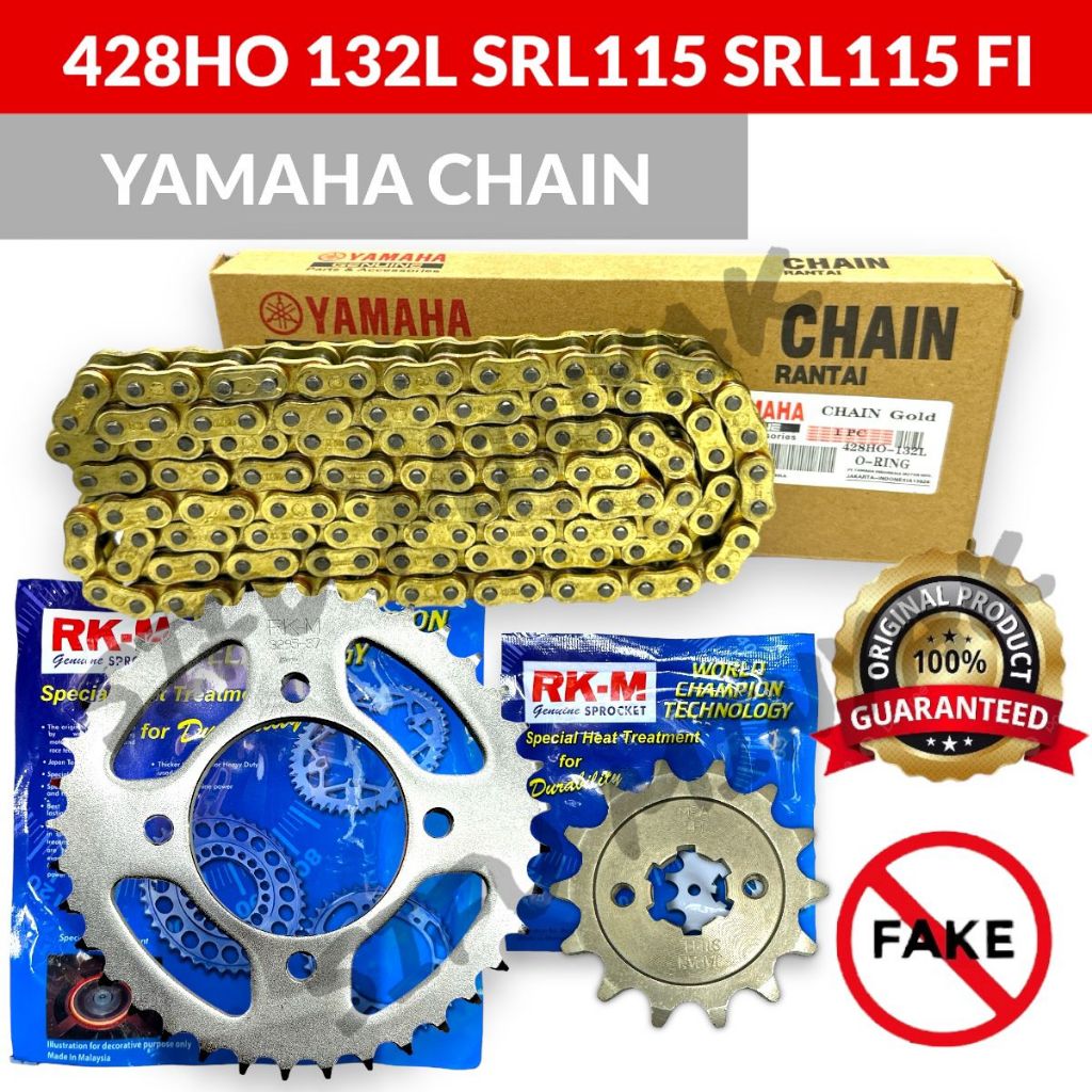 RKM 428 SRL115 SRL115FI LAGENDA115 FI SPROCKET SET WITH YAMAHA ORING ...