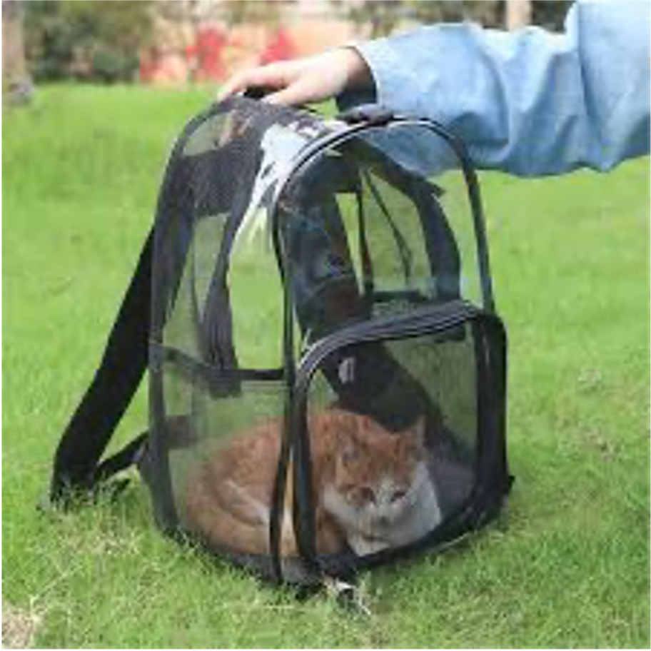 Transparent Pet Backpack Carrier, Cats & Small Dogs with Breathable ...