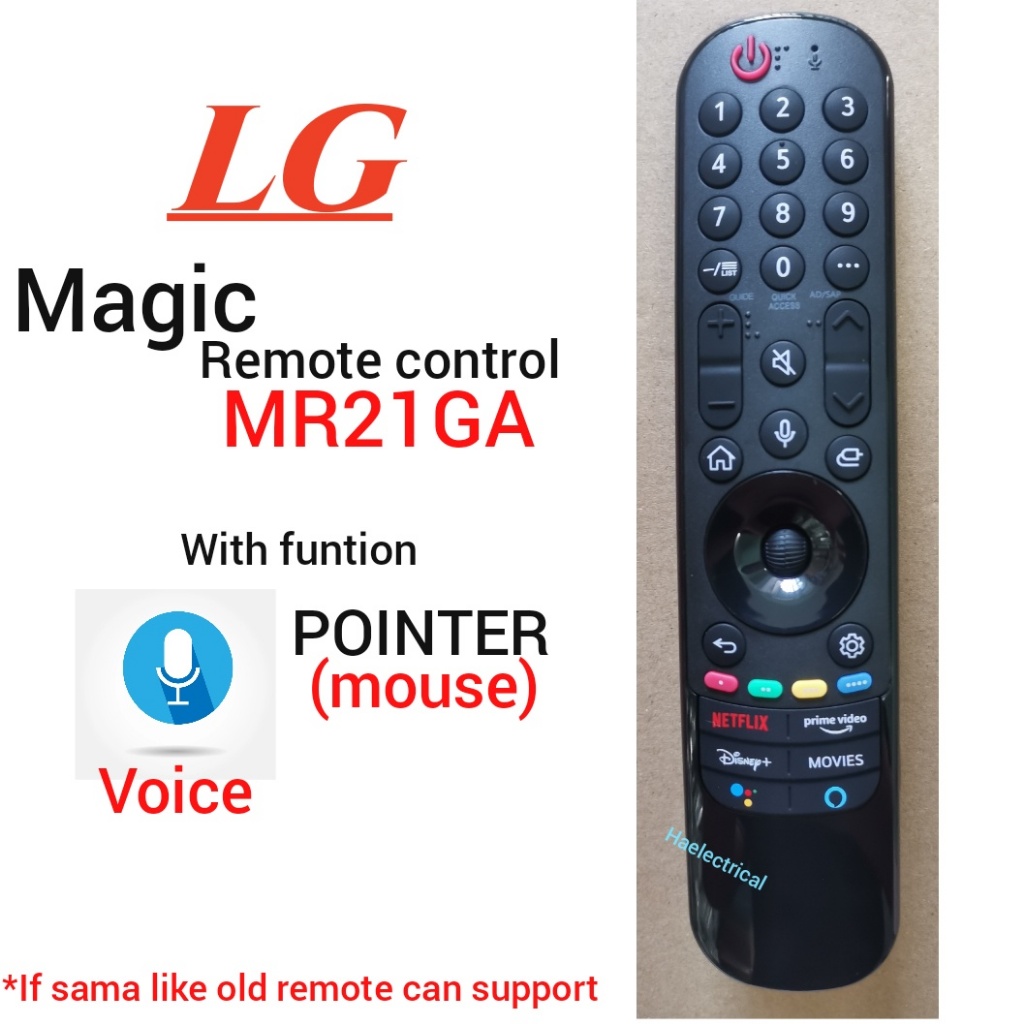 LG Magic TV Remote Control LG AN-MR21GA Support VOICE & POINTER (MOUSE ...