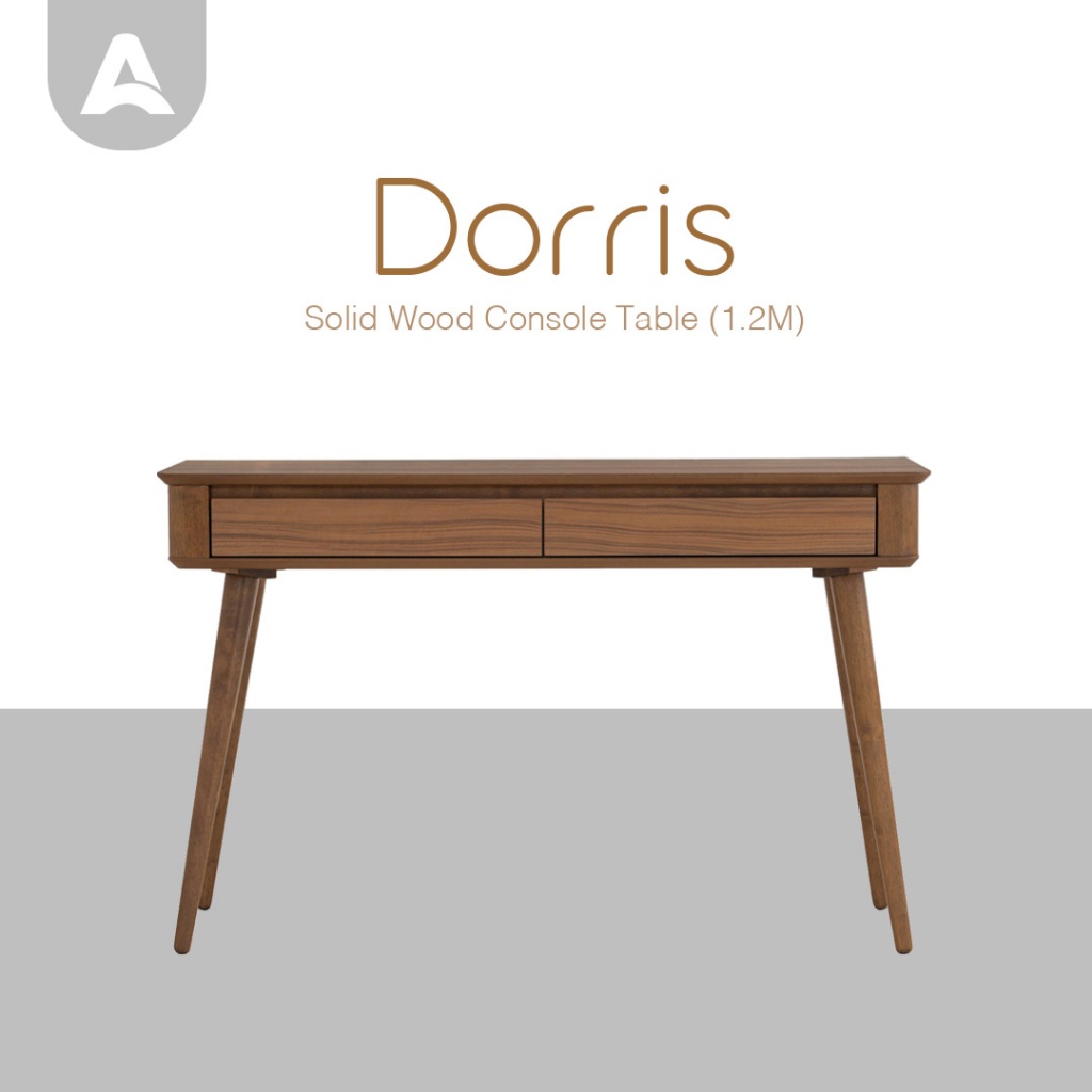Arturo - Dorris Solid Wood Console Table (1.2M) | Shopee Malaysia