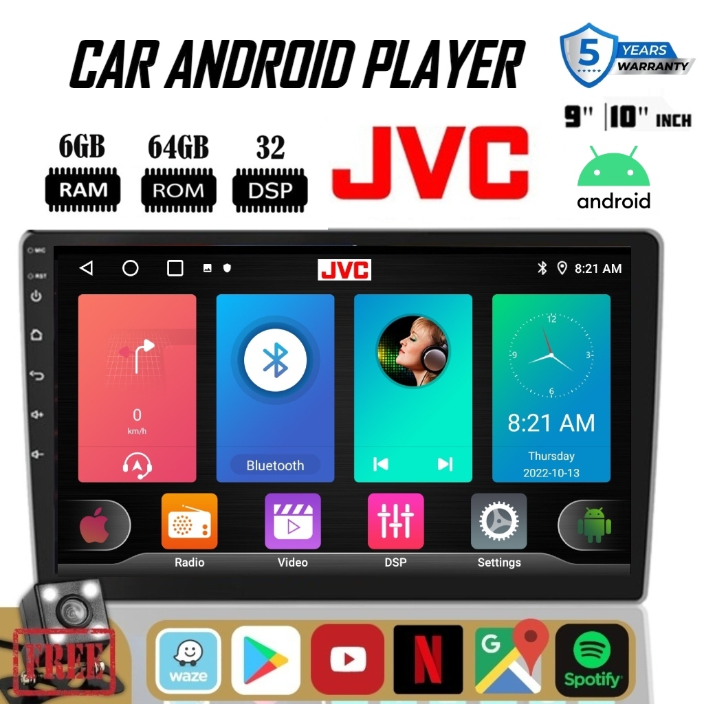 [6GB RAM+64GB ROM] JVC Android WIFI Player 9