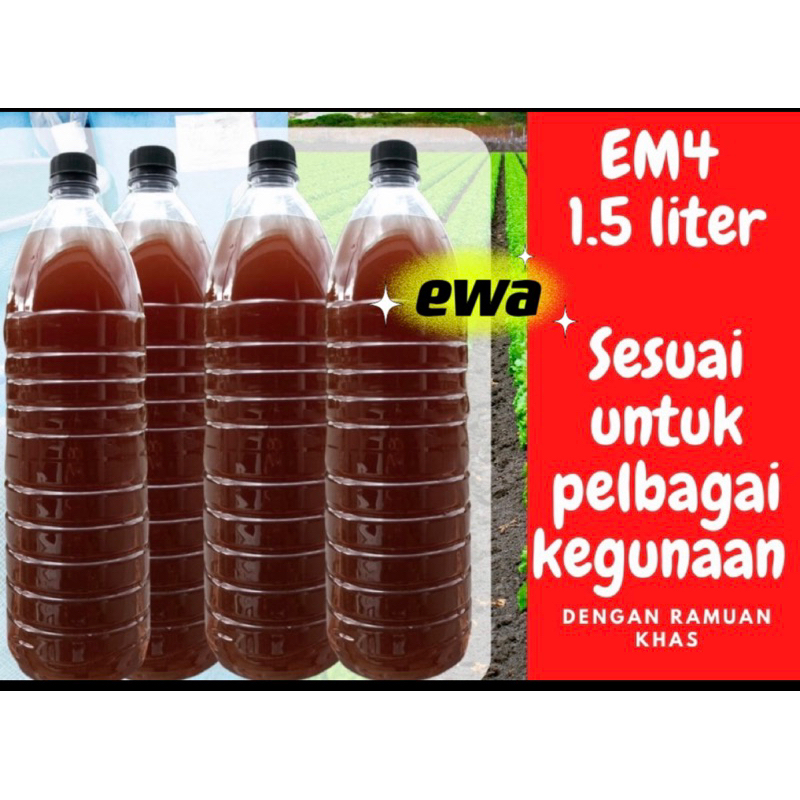 EWA EM4 Effective Microorganisms EWA EM4 Penternakan EM4 Perikanan Em4 ...
