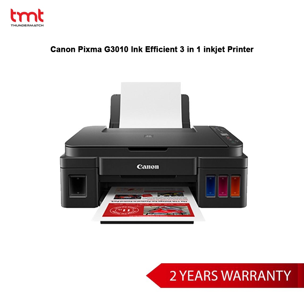 Canon Pixma G3010 Ink Efficient 3 in 1 inkjet Printer | 2Y Warranty GDT ...
