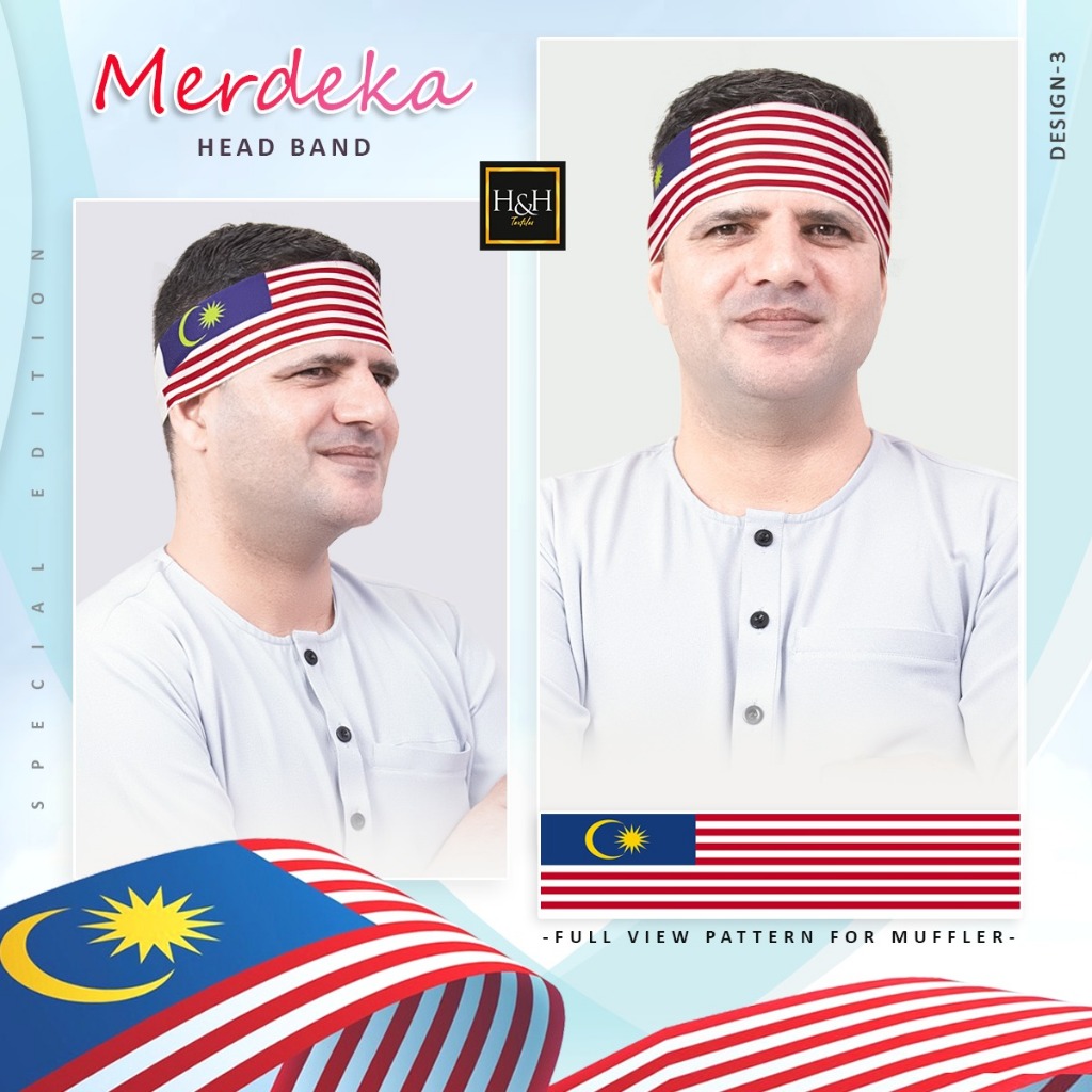 🎀 New Arrival 2024 🎀 Merdeka Headband for Men By H&H Textiles | Shopee ...