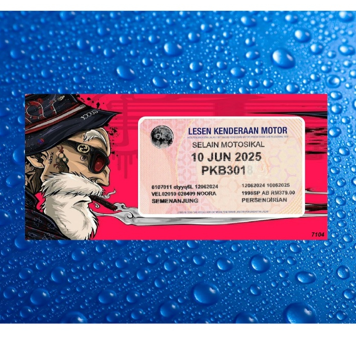 Car Roadtax Sticker Small Size Sticker 2024 Cukai Jalan 2024 Roadtax