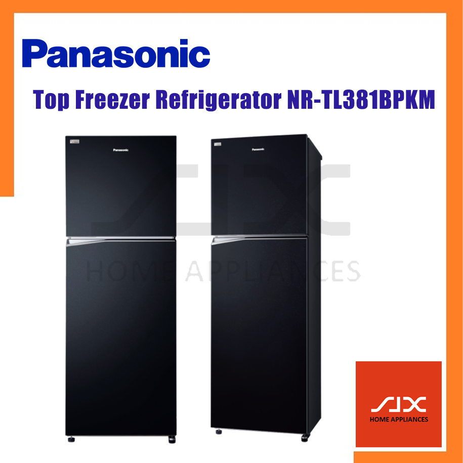 Panasonic 395L Inverter 2-Door Top Freezer Refrigerator NR-TL381BPKM ...