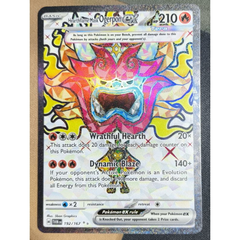 POKÉMON PTCG SV06: Twilight Masquerade 192/167 Hearthflame Mask Ogerpon ...