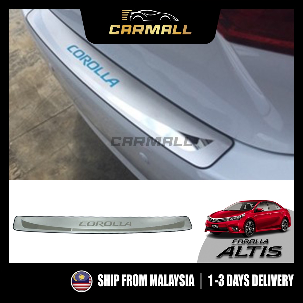 Toyota Altis Rear Bumper Protector - Out Rear Bumper Guard Trunk Sill ...