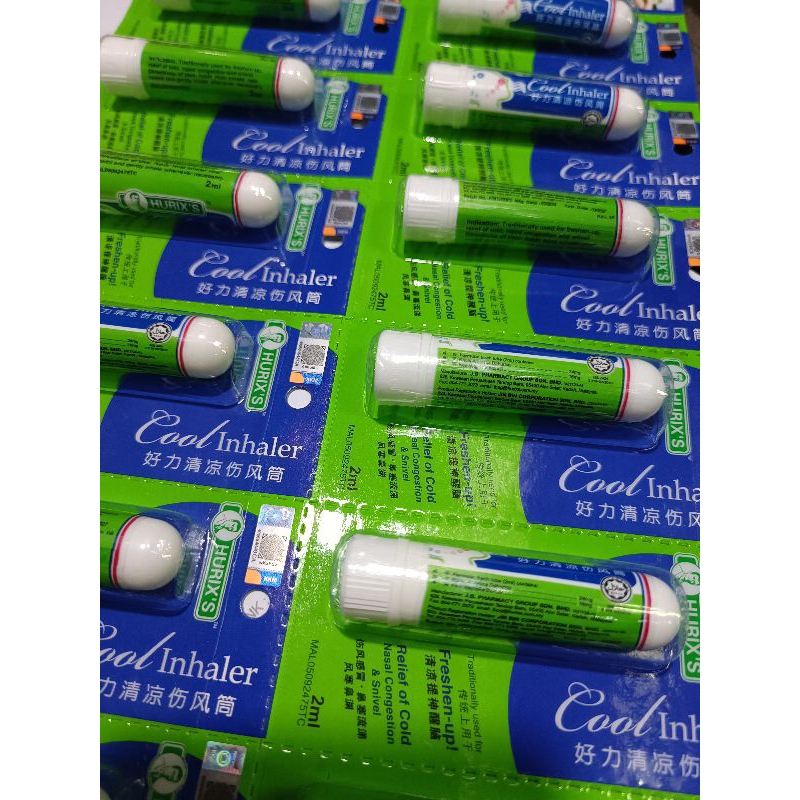 Hurix’s Cool Inhaler 好力清凉伤风筒 2ml (1tube) | Shopee Malaysia