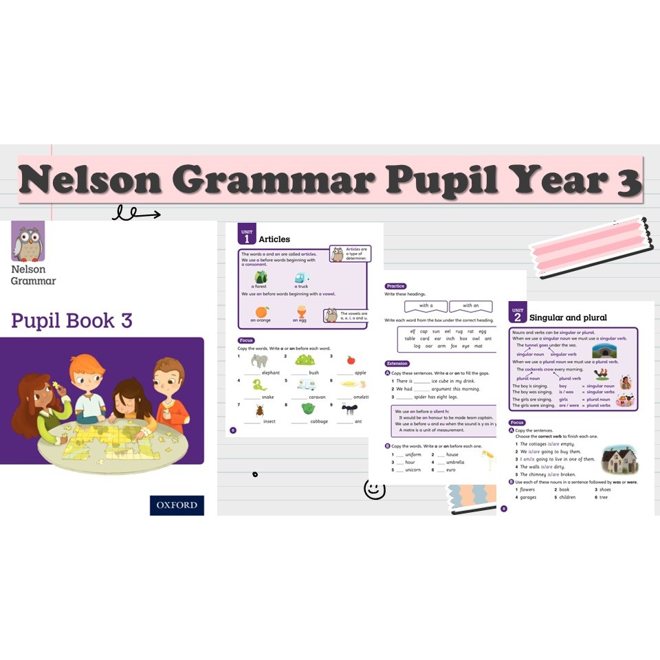 [PRE419] 67 pages Nelson Grammar Pupil Book 3 Year 3 Workbook Worksheet ...