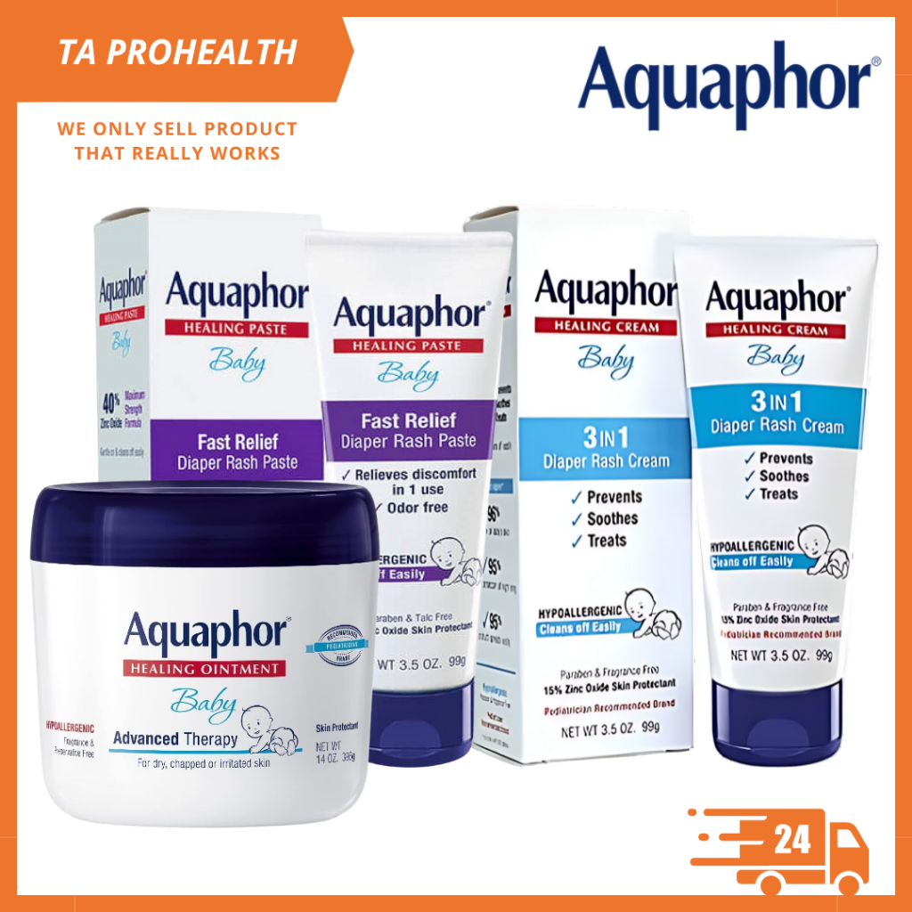 Aquaphor Baby Fast Relief Diaper Rash Paste / Aquaphor 3 In 1 Diaper