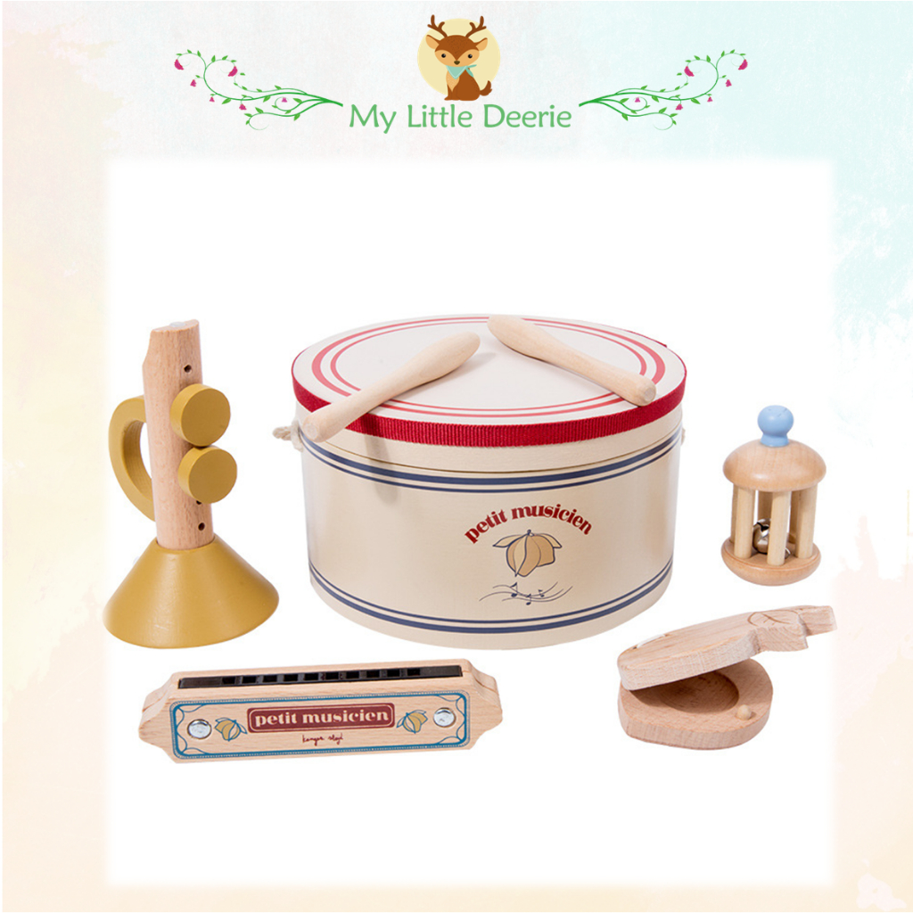 Sound Bath Instruments OPPA Kids Ocean Drum - 8-Inch Musical Instrument ...