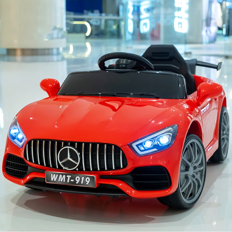 Kids Electric Car  With Dual Function(Remote Control & Self Drive) - Black