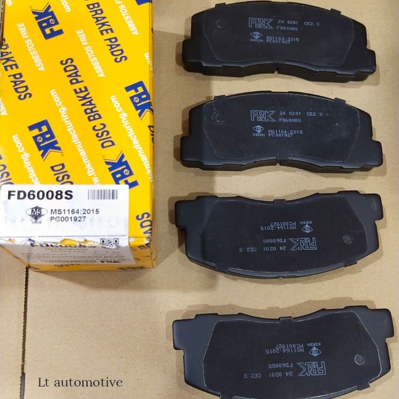 FD6008 Mitsubishi galant vr4,lancer front disc brake pad with SHIMS ...