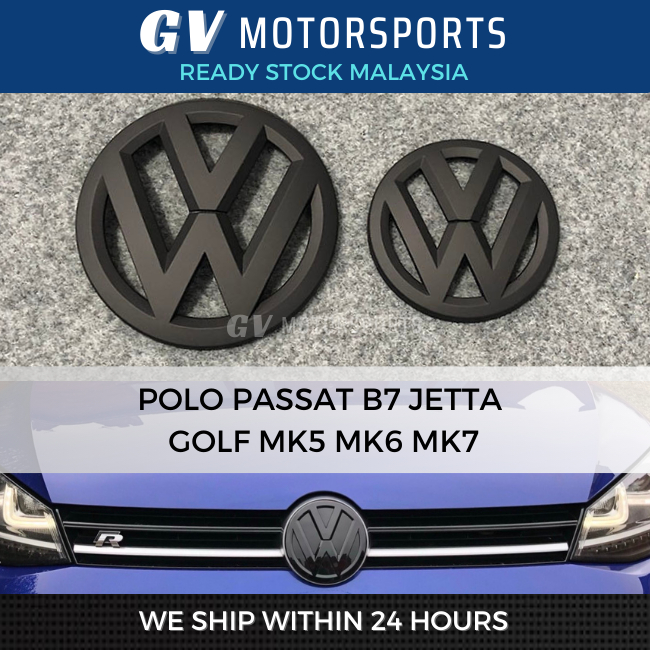 Genuine OEM Volkswagen Jetta Trunk Emblem Badge 2005-2010 – Chrome/Black – VW Part #1K5 853 630