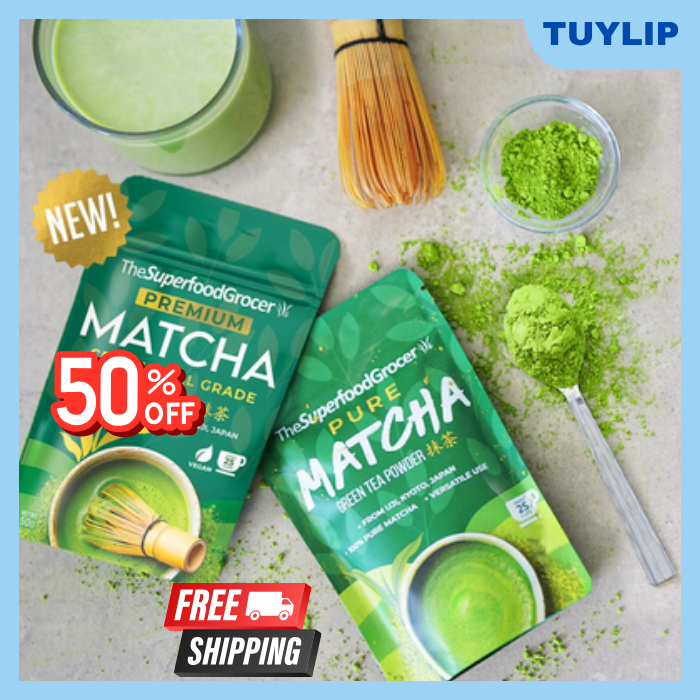 The Superfood Grocer 100 Pure Japanese Uji Matcha Green Tea Powder 50g