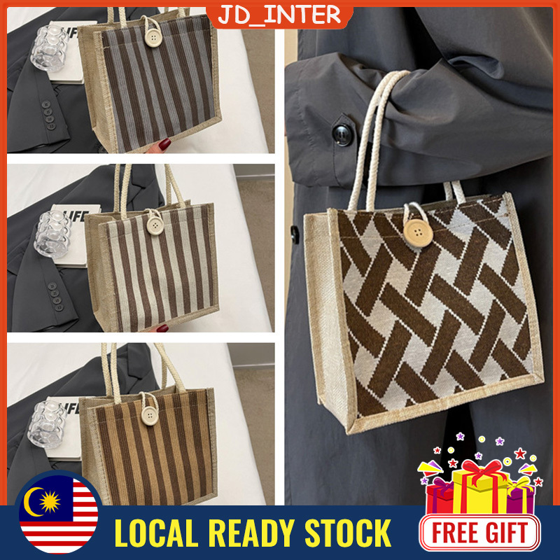 Ready Stock Local Japan Canvas Design Tote Bag Cute Handbag Office ...