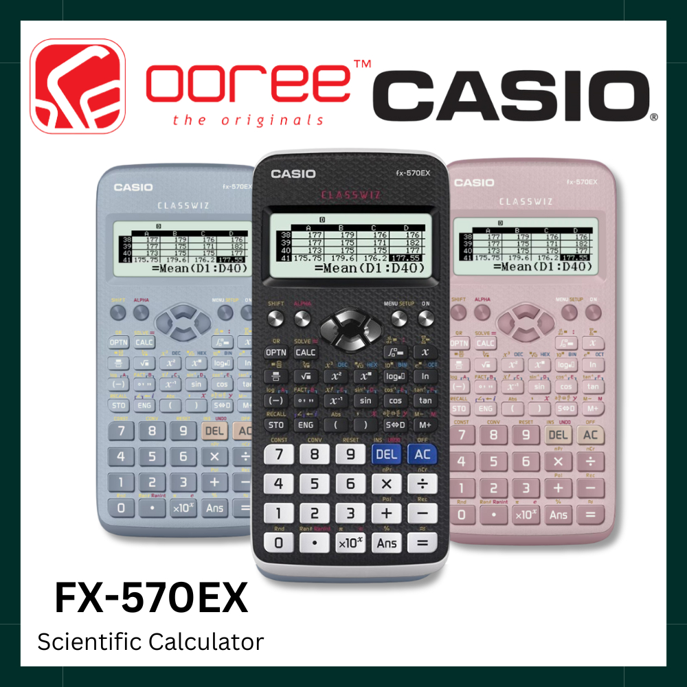 CASIO FX-570EX CLASSWIZ STANDARD SCIENTIFIC CALCULATOR WITH 10+2 DIGITS ...