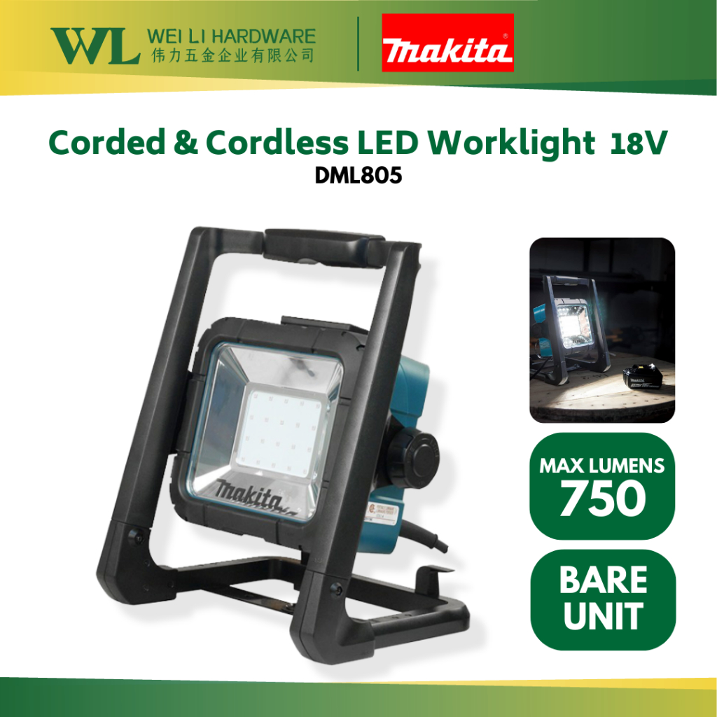 MAKITA DML805 Corded Cordless LED Worklight led flash light led flood light makita light makita orginal