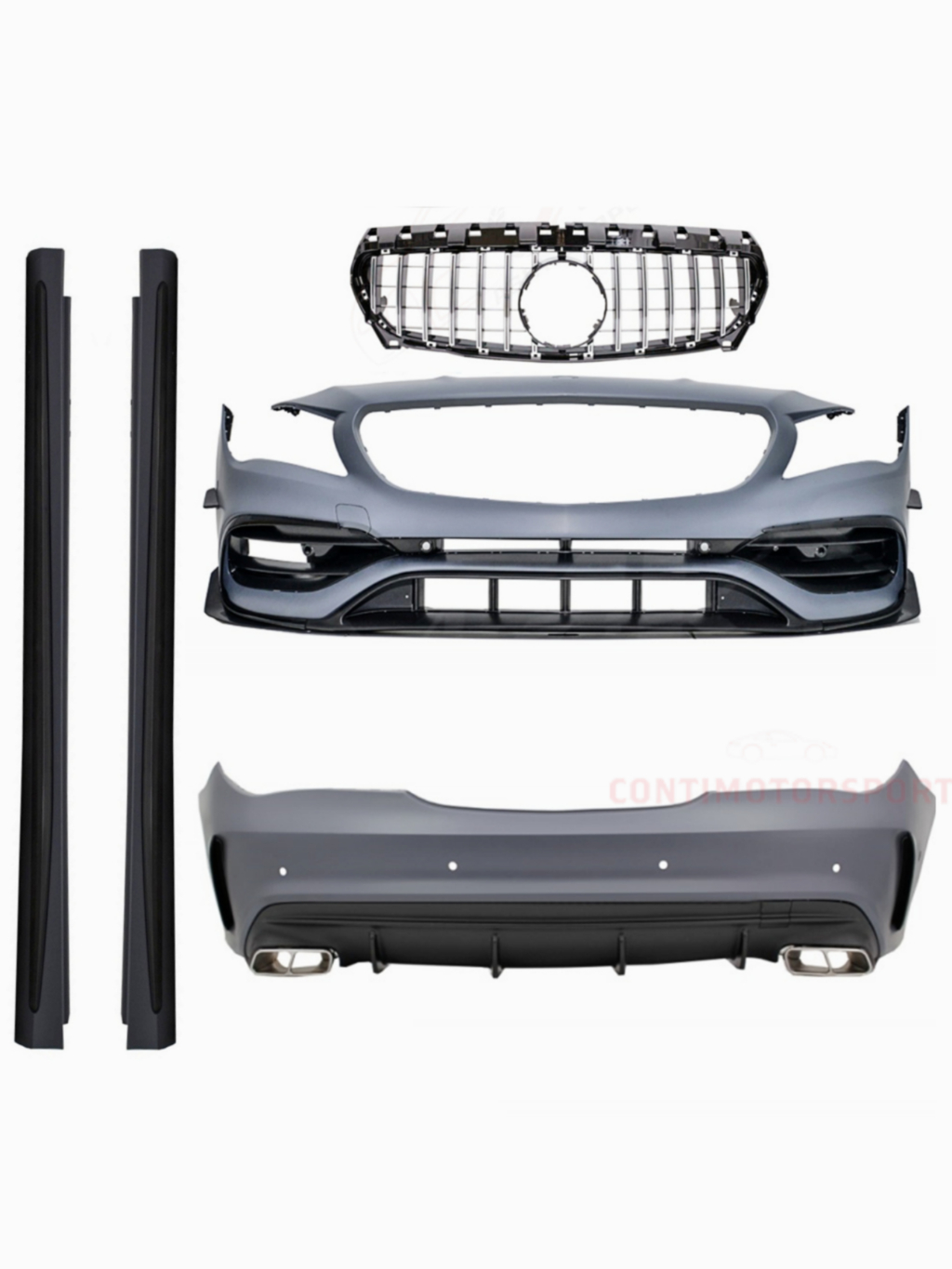 CLA W117 CLA45 Facelift AMG CLA180 200 Bodykit Set Bumper Front S/Skirt ...