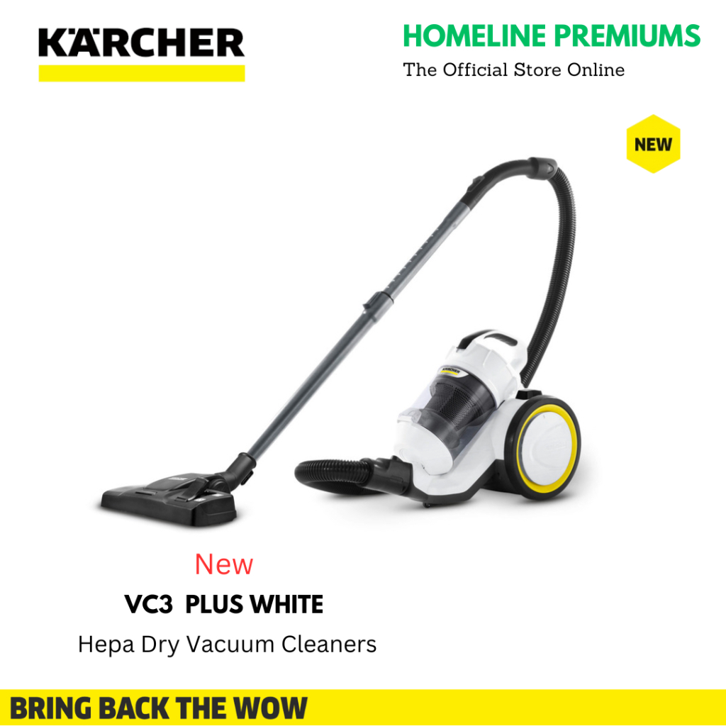 KARCHER VC3 PLUS BAGLESS VACUUM CLEANER WITH HEPA FILTER 1198-0550 ...